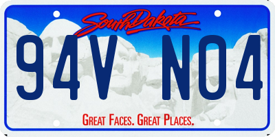 SD license plate 94VN04