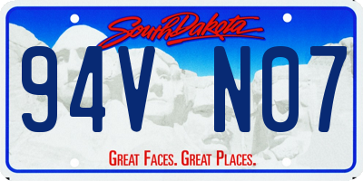 SD license plate 94VN07