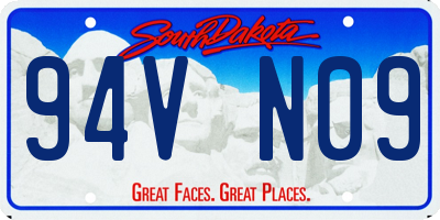 SD license plate 94VN09