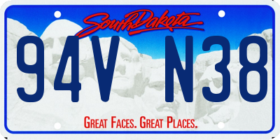 SD license plate 94VN38