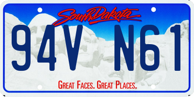 SD license plate 94VN61