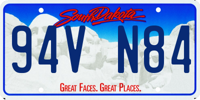 SD license plate 94VN84