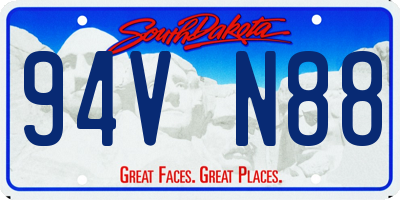 SD license plate 94VN88