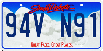 SD license plate 94VN91