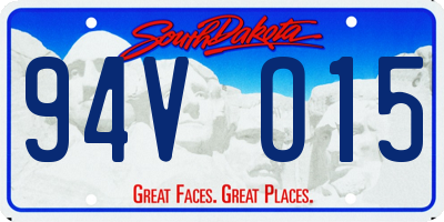 SD license plate 94VO15