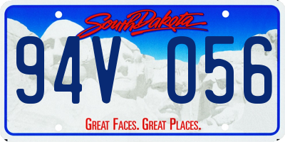 SD license plate 94VO56