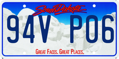 SD license plate 94VP06