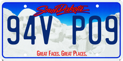 SD license plate 94VP09