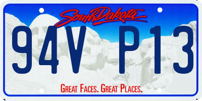 SD license plate 94VP13