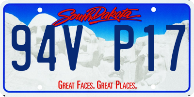 SD license plate 94VP17
