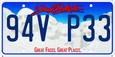 SD license plate 94VP33