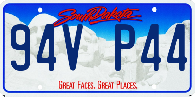 SD license plate 94VP44