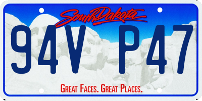 SD license plate 94VP47