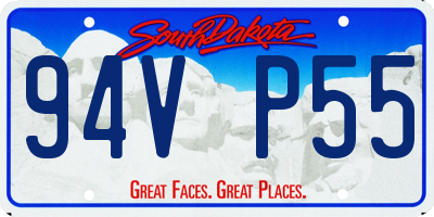 SD license plate 94VP55
