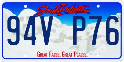 SD license plate 94VP76