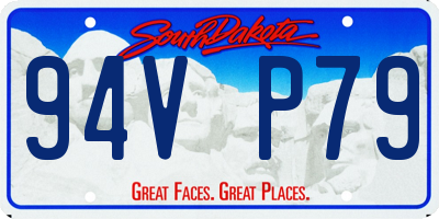 SD license plate 94VP79