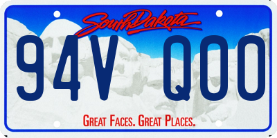 SD license plate 94VQ00
