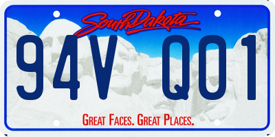 SD license plate 94VQ01