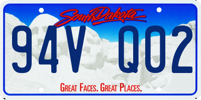 SD license plate 94VQ02