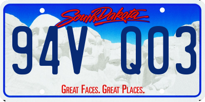 SD license plate 94VQ03
