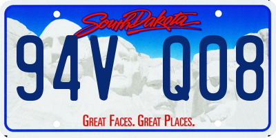 SD license plate 94VQ08