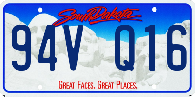 SD license plate 94VQ16