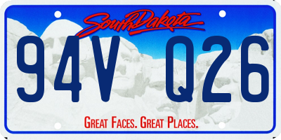 SD license plate 94VQ26
