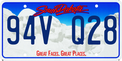SD license plate 94VQ28