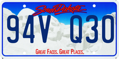 SD license plate 94VQ30