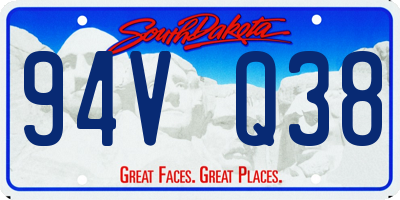 SD license plate 94VQ38