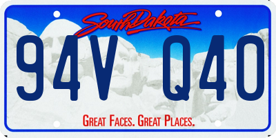 SD license plate 94VQ40