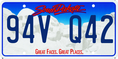 SD license plate 94VQ42