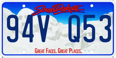 SD license plate 94VQ53
