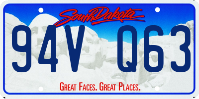 SD license plate 94VQ63