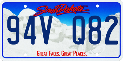 SD license plate 94VQ82