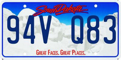SD license plate 94VQ83