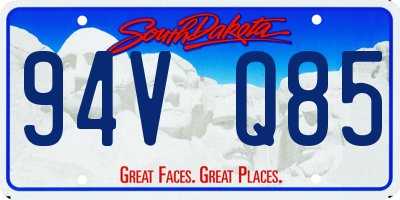 SD license plate 94VQ85