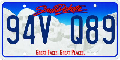 SD license plate 94VQ89