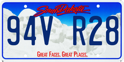 SD license plate 94VR28