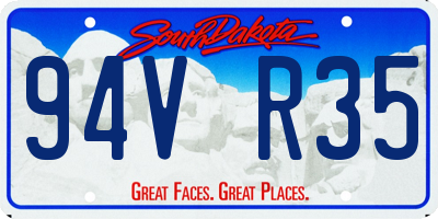SD license plate 94VR35
