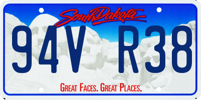 SD license plate 94VR38