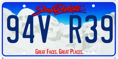 SD license plate 94VR39