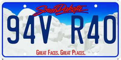 SD license plate 94VR40