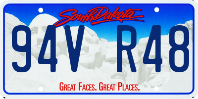 SD license plate 94VR48