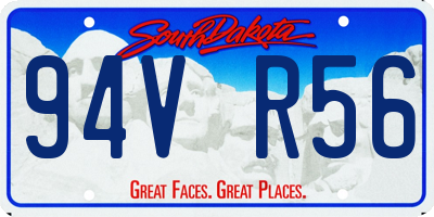 SD license plate 94VR56