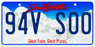 SD license plate 94VS00