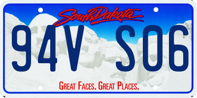 SD license plate 94VS06