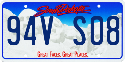 SD license plate 94VS08