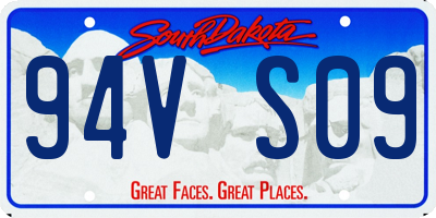 SD license plate 94VS09