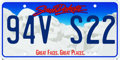 SD license plate 94VS22